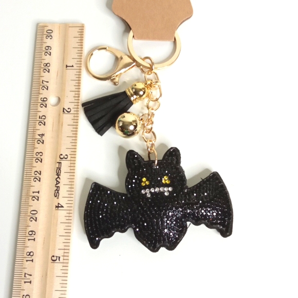 HALLOWEEN SPARKLE BAT KEY CHAIN - Picture 2 of 3